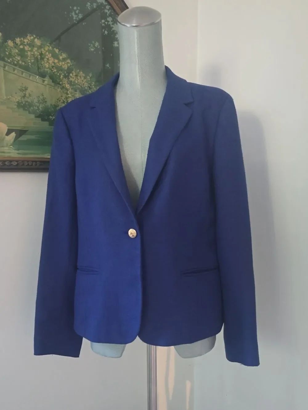 346 Brooks Brothers | Royal Blue Single-Button Blazer Jacket